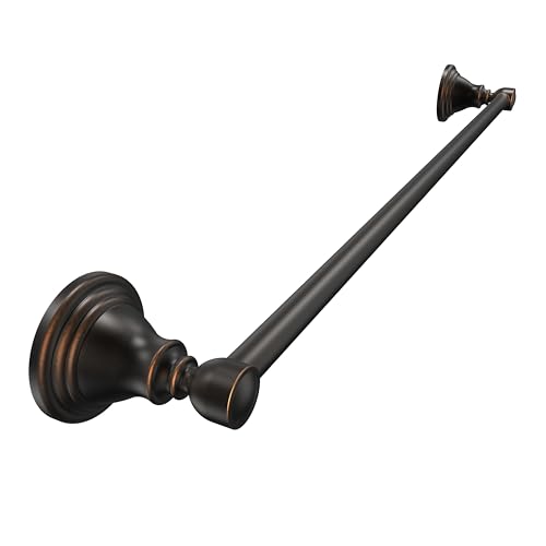 Towel Bar 24inch, Stainless Steel Bathroom Towel Rack Wall Mounted, Heavy Duty Towel Rod, Towel Holders for Bathroom, Kitchen (Oil Rubbed Bronze) - color: Oil Rubbed Bronze
