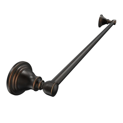 Towel Bar 24inch, Stainless Steel Bathroom Towel Rack Wall Mounted, Heavy Duty Towel Rod, Towel Holders for Bathroom, Kitchen (Oil Rubbed Bronze) - color: Oil Rubbed Bronze