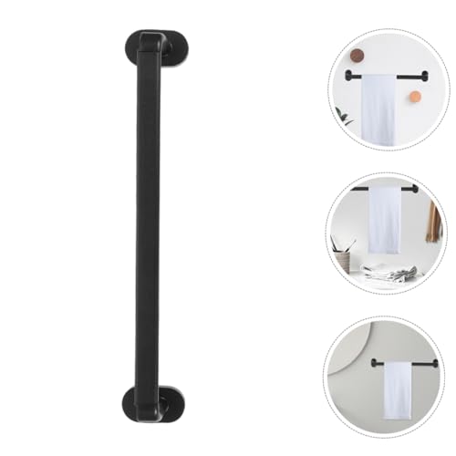 PRETYZOOM 1 Sets Heavy Duty No Drill Bath Towel Rack Adhesive Wall Mounted Grab Bar Storage for Bathroom and Kitchen Organization