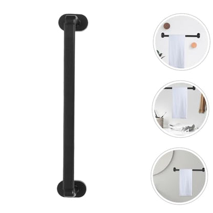 PRETYZOOM 1 Sets Heavy Duty No Drill Bath Towel Rack Adhesive Wall Mounted Grab Bar Storage for Bathroom and Kitchen Organization