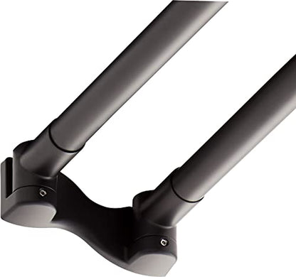 Signature Hardware 466779 60" Curved Brass Shower Rod - color: Matte Black