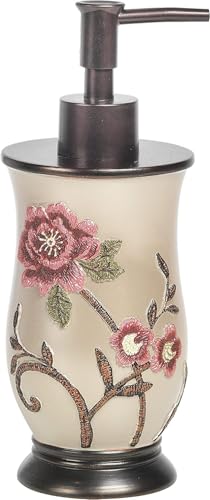 Zahari Home Larrisa Stylish Soap Dispenser Set - Modern Print Design for Kitchen and Bathroom - Lotion Pump, Dish Soap, Hand Sanitizer, Hand Soap - Cute and Practical - color: Larrisa