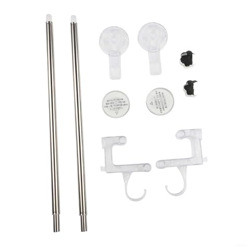Adjustable Suction Cup Double Towel Bar Holder with 19-31 Inch Extendable Length, No Drilling Wall Mount for Shower Bathroom or Kitchen, Rack for Towels Washcloths and Accessories(Transparent)