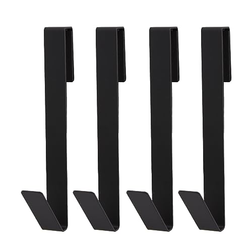 7 Inch Frameless Shower Door Hooks, Heavy Duty Stainless Steel Over the Door Towel Hooks for Glass Shower Door, No Drill Bathroom Robe Hooks, 4 Pack - size: 7 Inch