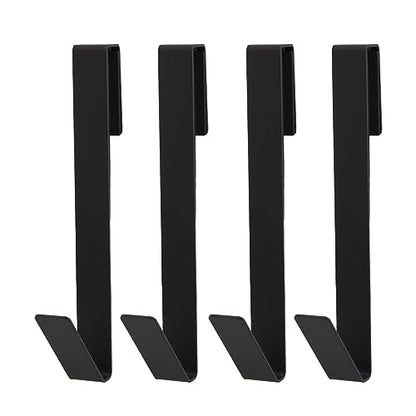 7 Inch Frameless Shower Door Hooks, Heavy Duty Stainless Steel Over the Door Towel Hooks for Glass Shower Door, No Drill Bathroom Robe Hooks, 4 Pack - size: 7 Inch