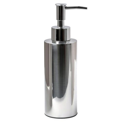 Stainless Steel Round Lotion Pump Dispenser (7.5OZ/220ML) | SUS304 soap dispenser which is suitable for kitchen and bathroom hand sanitizer and shower gel shampoo