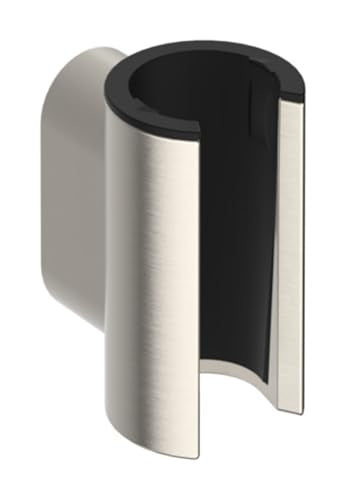 hansgrohe Modern Handheld Shower Head Holder, Brushed Nickel, 28885821 - color: Brushed Nickel
