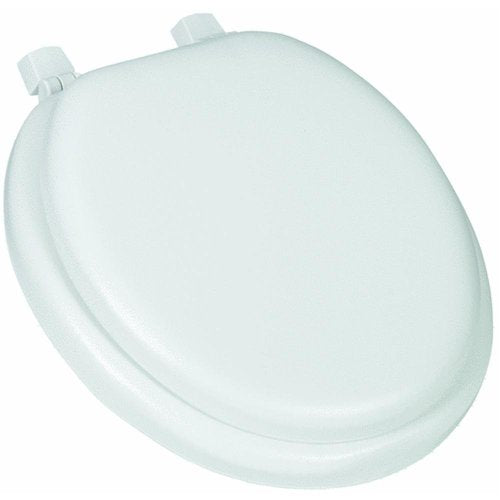 Mayfair 13EC 000 Soft Easily Removes Toilet Seat, 1 Pack Round, White - color: White