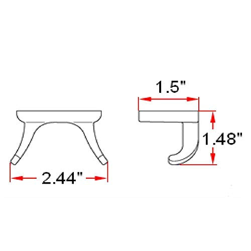 Design House Millbridge Bathroom Robe Hook, Satin Nickel | Wall Mount, Classic, Zinc, Hardware, 539197 - color: Satin Nickel, size: Robe Hook