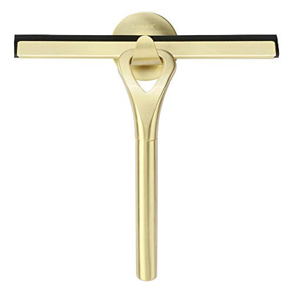 Stainless Steel Shower Squeegees All-Purpose Mirror/Window/Glass Wiper Scraper Golden Shower Squeegee
