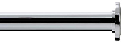 Ivilon Tension Curtain Rod - Spring Tension Rod for Windows or Shower, 16 to 24 Inch. Chrome - color: Chrome