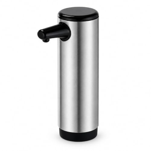 Home Zone Living Foaming Hand Soap Dispenser | Stainless Steel Outer Cover, Refillable Pump for Kitchen and Bathroom Sinks, Silver - color: Silver