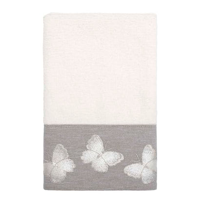 Avanti Linens - 3pc Towel Set, Soft & Absorbent Cotton Towels (Yara Collection, White) - color: Yara White, size: 3 Pack Towels