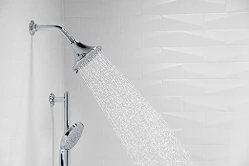 KOHLER 22169-BV Forte Multifunction Showerhead, Wall-Mount, 3 Spray Settings, 2.5 GPM, Vibrant Brushed Bronze - color: Brushed Bronze, size: 2.5 GPM