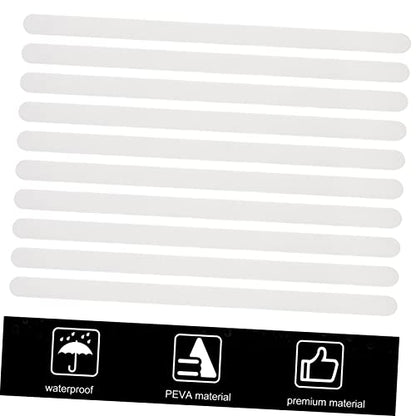 VOSAREA 36pcs Bathroom Decor Non-Slip Tape Strips Adhesive Bath Treads Slip Shower Mat for Tub Stairs and Floors - size: 38X2cm