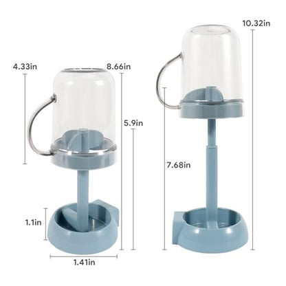 Toothbrush Stand with Cover/Cup, 3 Slots Toothbrush Holders for Bathrooms, Compatible with Toothpaste Conventional Toothbrushes Electric Toothbrushes Blue - color: Blue