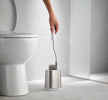 Joseph Joseph Flex Lite Stainless Steel Toilet Brush, Pack of 2, White - size: 2 pack