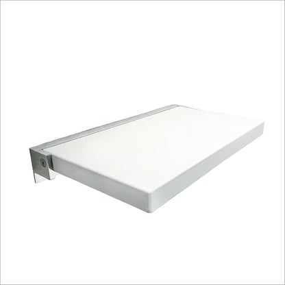 Transolid Preston Flip-Up Fold-Down Wall-Mount Padded Shower Seat, 20 in. W x 15.75 in. D, White and Polished Chrome, PPS1420UP-01PC - color: White/Polished Chrome, size: 14"x20"
