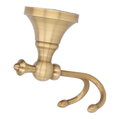 YWBL-WH Wall Towel Hook, Antique Double Clothes Hook 2 Prongs Robe Hook Brass Stainless Steel Wall Mount Vintage Towel Hooks Hangers, Kids Tissue Holders