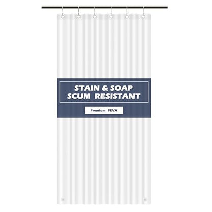EHZNZIE Frosted Shower Curtain Liner 36x72, PEVA Waterproof Bath Curtain, No Chemical Smell, 2 Weighted Magnets, Durable with Rustproof Metal Grommets - color: Frosted, size: 36"W x 72"L (Pack of 1)