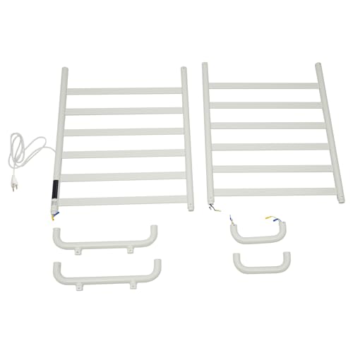 Dual-Row Freestanding Electric Towel Warmer Rack, 180W Fast Heat-Up Towel Rack with LED Display & Timer,12 Bars Towel Dryer for Bathroom, Large 23.62"x31.5" Drying Area