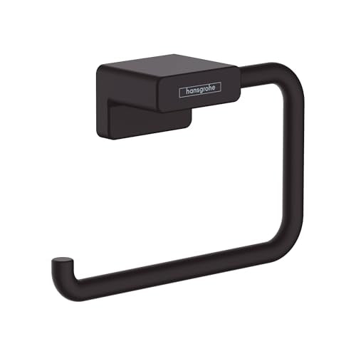 hansgrohe AddStoris Modern Towel Ring in Matte Black, 41754670 - color: Matte Black