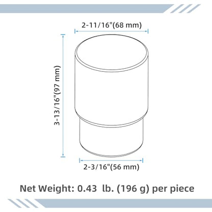 Aomasi Glass Tumbler Cups for Bathroom Sink, 2 Pack, Modern Frosted White | Thickened Substantial Glass, Bathroom Toothbrush Holder for Daily Drinking Water, Easy to Clean, Cabinet Small Items Storage - color: Frosted White