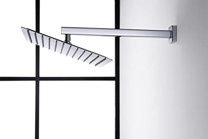 Cascada Digital 12” Wall Mounted Shower System with Single Handle & LCD Display, 3 Functions (Rainfall, Body jets & Handheld) (Polished Gold) - color: Polished Gold