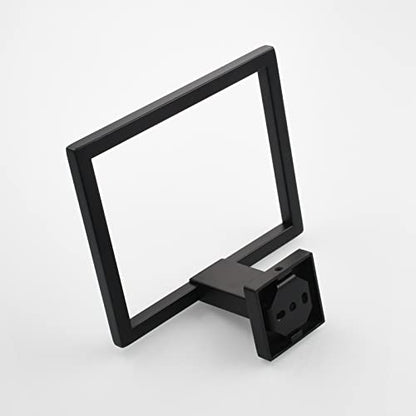 Black Hand Towel Holder Stainless Steel Square Towel Ring for Bathroom Wall Mount, SBH239B - color: Black