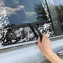 10 Inch Squeegee for Shower Glass Stainless Steel Streak-Free Glass Cleaner with Adhesive Holder Rubber Wiper Home Mirrors