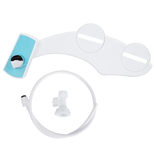 Non Electric Bidet Toilet Seat Attachment, Hot and Cold Water Mechanical Bidet Spray with Self Cleaning Nozzle for Most Toilets