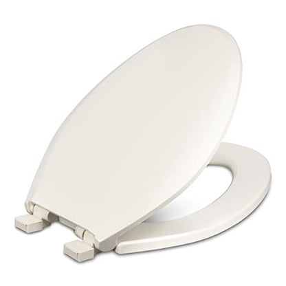 Centoco Lift & Clean, Slow Close Elongated Toilet Seat, USA, Biscuit | Closed Front, Cover, Plastic, Made in the USA, 3800SCLC-416 - color: Biscuit, size: Elongated, style: Lift and Clean and Slow Close