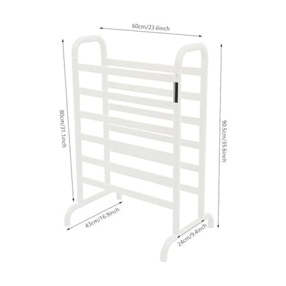 180W Electric Towel Warmer Rack with Smart LED Display 12-Bar | Double-Row Floor-Standing Heated Towel Dryer Rack,Adjustable Temperature & Timer,for Bathroom, Home, Spa, Hotel - size: 12 bars Dual-row