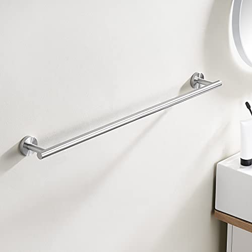 KES Bathroom Towel Bar 25.2 Inches Bath Towel Rack for Bathroom | Towel Holder SUS304 Stainless Steel Brushed Finish, Total Length 27.6 Inch, A2000S70B-2 - color: Brushed Grey, size: 27.6 Inch