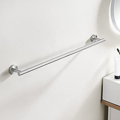 KES Bathroom Towel Bar 25.2 Inches Bath Towel Rack for Bathroom | Towel Holder SUS304 Stainless Steel Brushed Finish, Total Length 27.6 Inch, A2000S70B-2 - color: Brushed Grey, size: 27.6 Inch