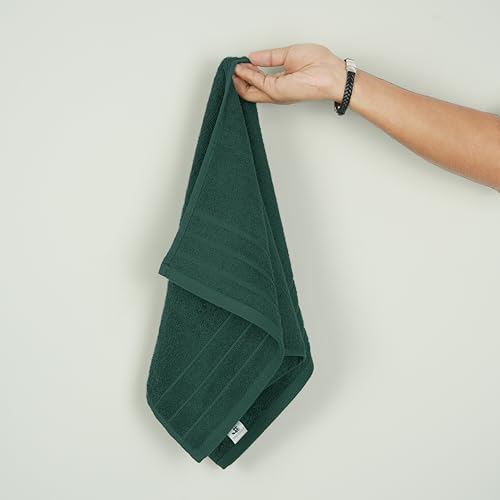 6 Piece Hand Towels Set 16 x 28 Inches, Hunter Green | 100% Cotton, Lighter Weight, Quick to Dry, 16 x 28 Inches, Super Soft & Absorbent, Perfect for Bathroom & Kitchen - color: Hunter Green