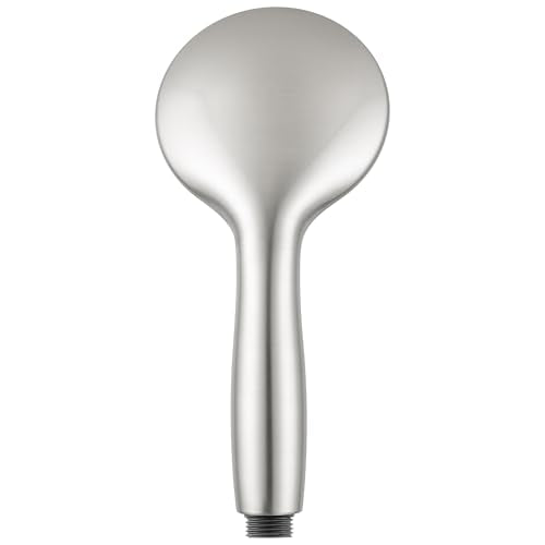 Dura Faucet DF-SA432-SN RV Handheld Shower Wand (Satin Nickel) | RV handheld shower wand with water-saving control. Fits standard RV shower hoses. Brushed Satin Nickel finish. - color: Brushed Satin Nickel, size: Shower Wand