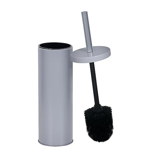 Deep & Sturdy Toilet Bowl Brush with Holder - Durable Scrubbing - Toilet Cleaners - Household Essentials - Bathroom Cleaner - Cleaning Supplies - Household Supplies, Matte Gray - color: Matte Gray Reese