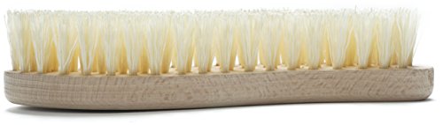 Konex Heavy Duty Scrub Brush - Old-Fashioned Wooden Design, Curved for Bathtubs, Wall and Floor Tiles - S-Shaped for Grime and Mildew Removal (Pack of 2) - size: 1 Count (Pack of 2)