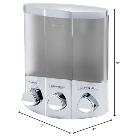 Better Living Products 76334-1, 3-Chamber, Satin Silver (Pack of 2) - color: Satin Silver, size: 3-Chamber (Pack of 2)