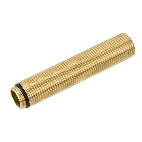 uxcell 1 Pcs Faucet Extension Tubes, 3.93" x 0.79" Faucet Mount Extension Shank Handle Brass Basin Faucet Mounting Accessories Fixed Foot for Bathroom and Kitchen Faucets - size: 3.93 inch