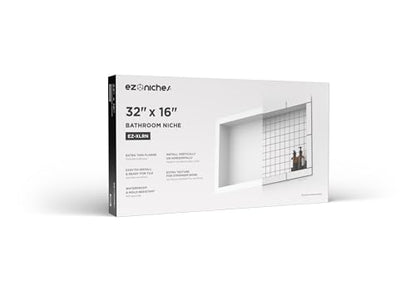 USA - Ready for Tile Niche Preformed Bathroom Recess It Shower Shampoo Shelf (16" X 32")
