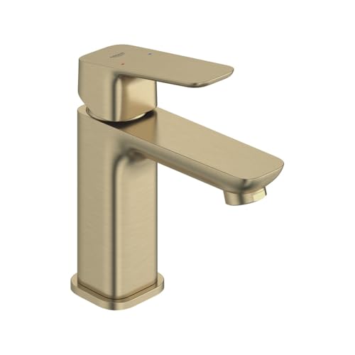 GROHE Cubeo S-Size Single-Hole Single-Handle Bathroom Faucet,Brushed Nickel - color: Brushed Nickel, size: S-Size