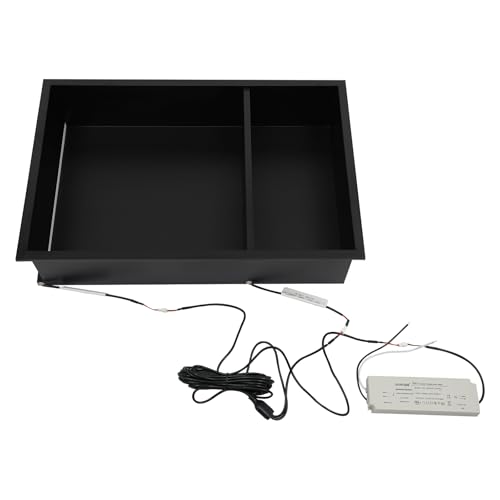 2-Tiers 12x24 Shower Niche with LED Light Strips, Matte Black Shower Niche Cabinet, Recessed Wall Cabinet, Stainless Steel Bathroom Shelf for Bathrooms, Kitchens, Toilets (12x18in) - size: 12x18in