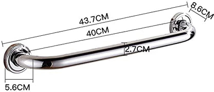 Grab Bar Bathroom Handrail Stainless Steel Tub Toilet Shower Safety Support Handle Towel Rack-One Color-40cm - size: 40cm