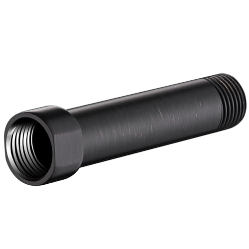 BRIGHT SHOWERS Shower Arm Extender for Rain and Handheld Shower Head, 4 Inch Shower Head Extension Arm, Shower Pipe Extension for Extending or Lowering Showerhead, Oil-Rubbed Bronze - color: Oil Rubbed Bronze, style: 4 Inch Extension
