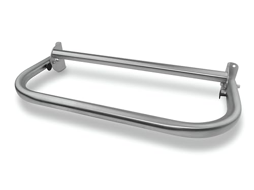 Extend-A-Hand Folding Grab Bar Extension 24" | Heavy-Duty Stainless Steel Wall-Mounted Bathroom Safety Bar for Shower, Toilet & Bathtub - color: Stainless Steel, size: 24x12 inches
