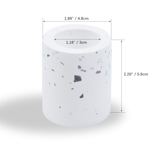 Drying Stone Toothbrush Holder, Diatomite Toothbrush Holders | Bathrooms, Quick Drying Diatomaceous Earth Bathroom Sink Organizer, Electric Brush and Toothpaste Holder Cup (Starry sky) - style: Starry sky