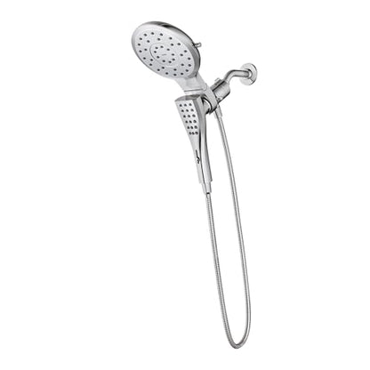 Moen Verso Magnetix Handheld & Rain Shower Head Combo, Chrome | 8-Function Handheld, 7-Inch Rain Shower Head, Detachable with 72-Inch Metal Hose, Model 220C3 - color: Chrome