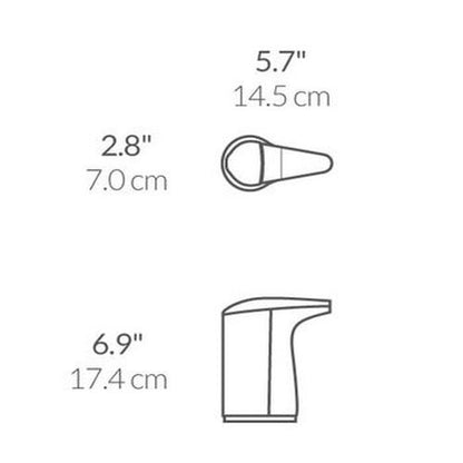 simplehuman 8 oz. Touch-Free Sensor Liquid Soap Pump Dispenser with Soap Sample,Brushed Nickel,(Pack of 6) - color: Brushed, size: 8 oz. Battery Operated (Pack of 6)